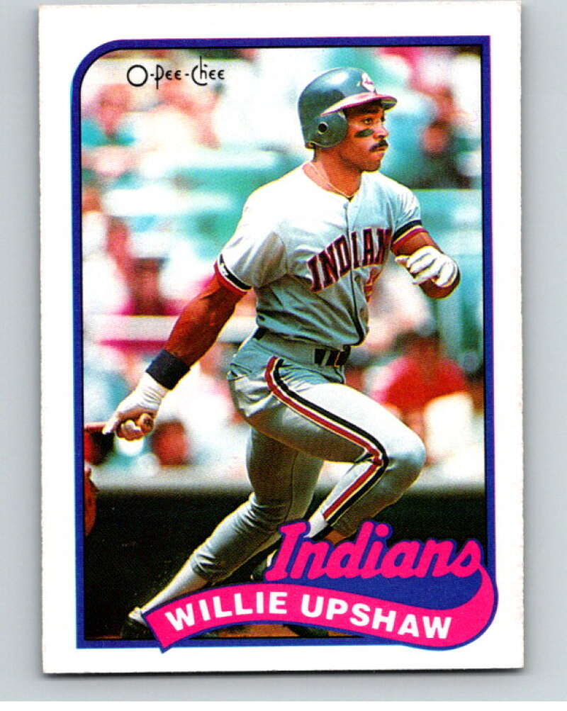 1989 O-Pee-Chee Baseball #106 Willie Upshaw  Cleveland Indians  V95537 Image 1
