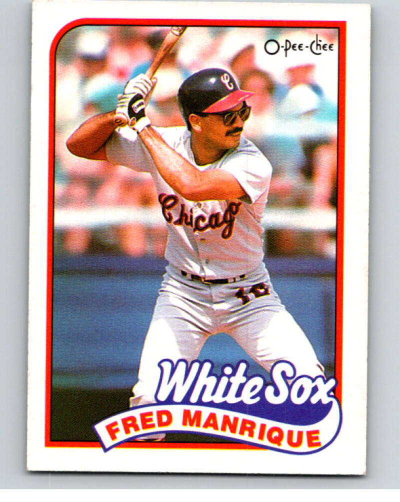 1989 O-Pee-Chee Baseball #108 Fred Manrique  Chicago White Sox  V95542 Image 1