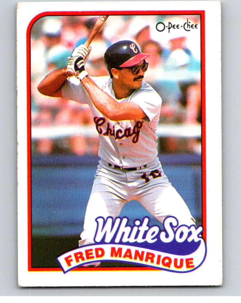 1989 O-Pee-Chee Baseball #108 Fred Manrique  Chicago White Sox  V95543 Image 1