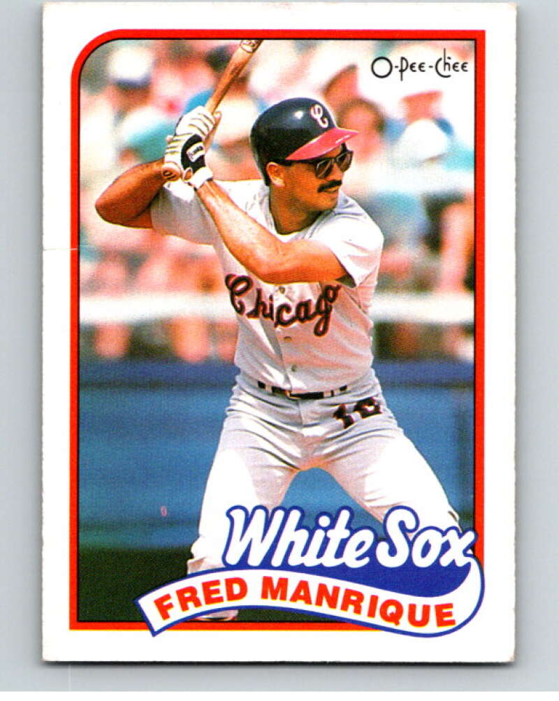 1989 O-Pee-Chee Baseball #108 Fred Manrique  Chicago White Sox  V95544 Image 1