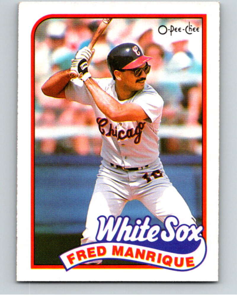 1989 O-Pee-Chee Baseball #108 Fred Manrique  Chicago White Sox  V95545 Image 1