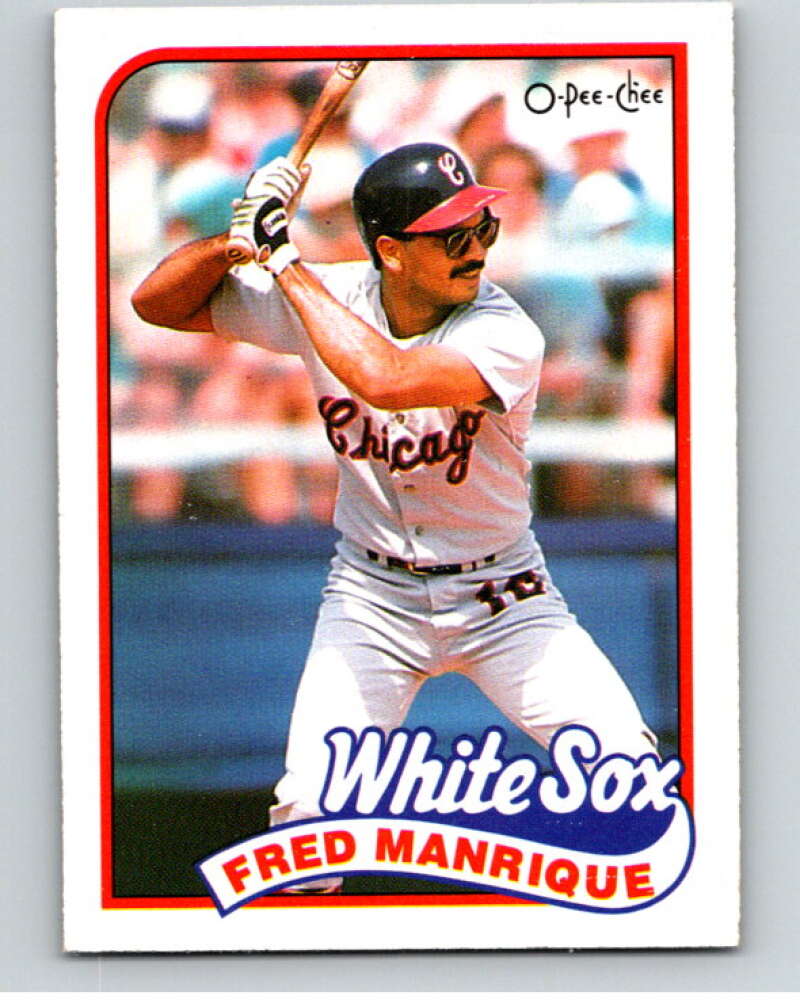 1989 O-Pee-Chee Baseball #108 Fred Manrique  Chicago White Sox  V95546 Image 1