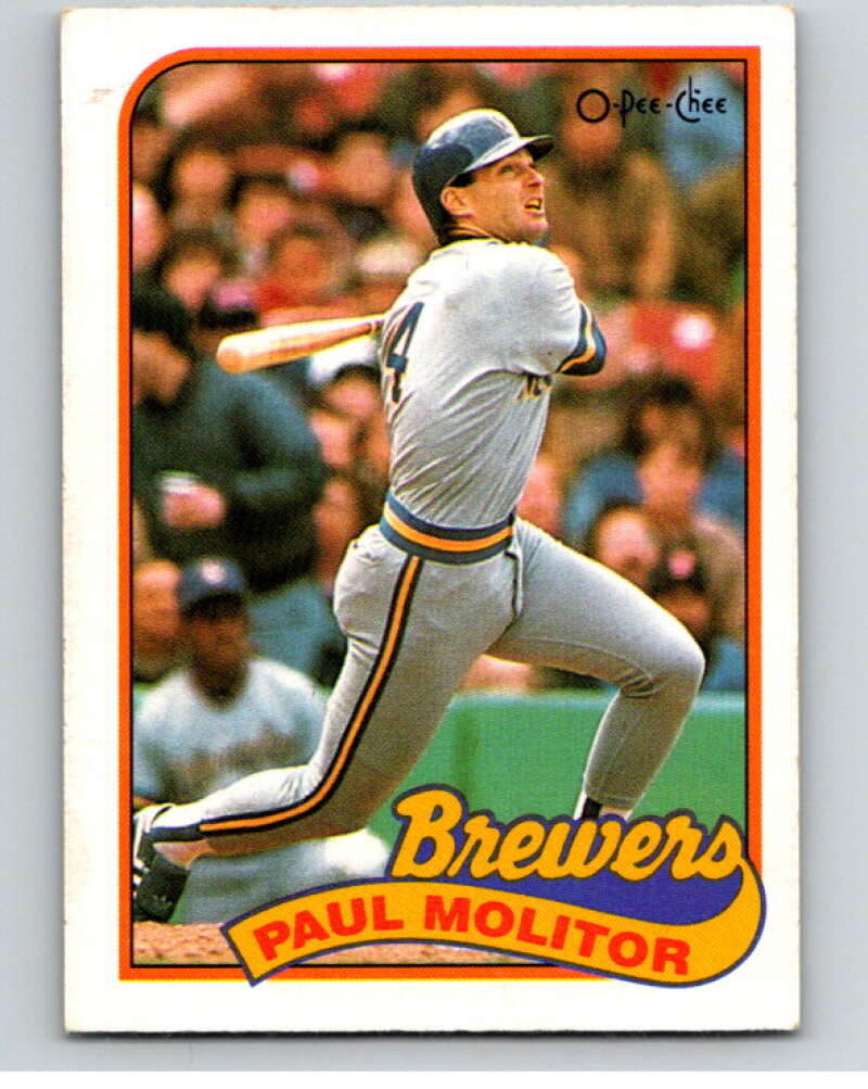 1989 O-Pee-Chee Baseball #110 Paul Molitor  Milwaukee Brewers  V95552 Image 1