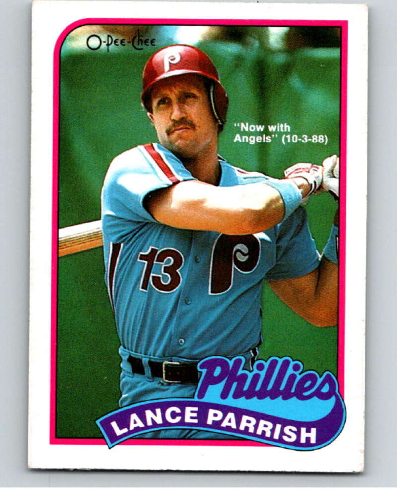 1989 O-Pee-Chee Baseball #114 Lance Parrish Angels/Phillies  V95561 Image 1