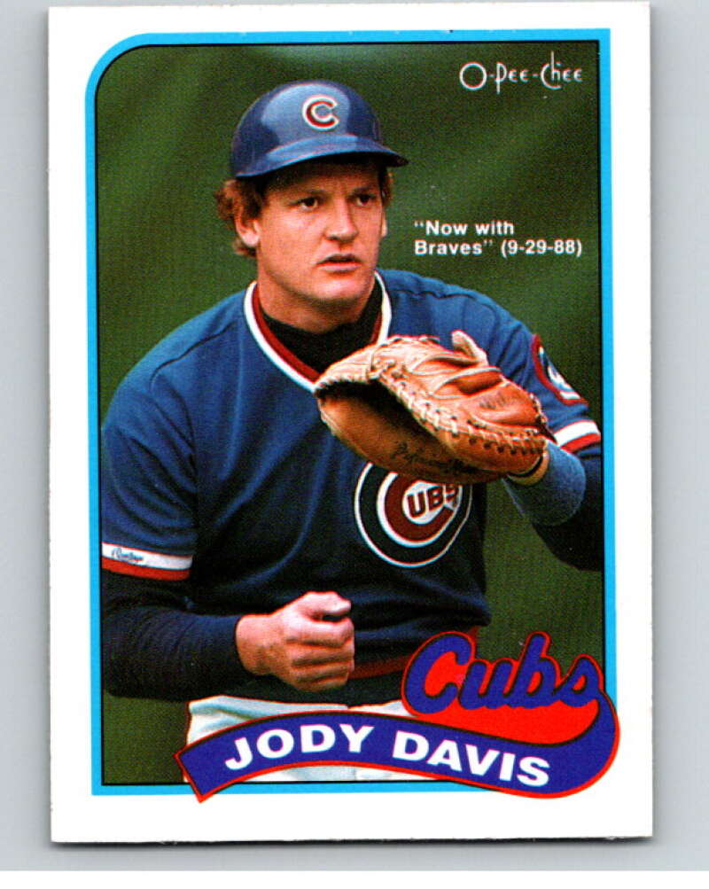 1989 O-Pee-Chee Baseball #115 Jody Davis  Atlanta Braves/Chicago Cubs  V95564 Image 1
