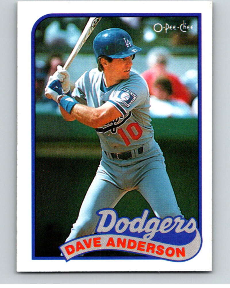 1989 O-Pee-Chee Baseball #117 Dave Anderson  Los Angeles Dodgers  V95569 Image 1