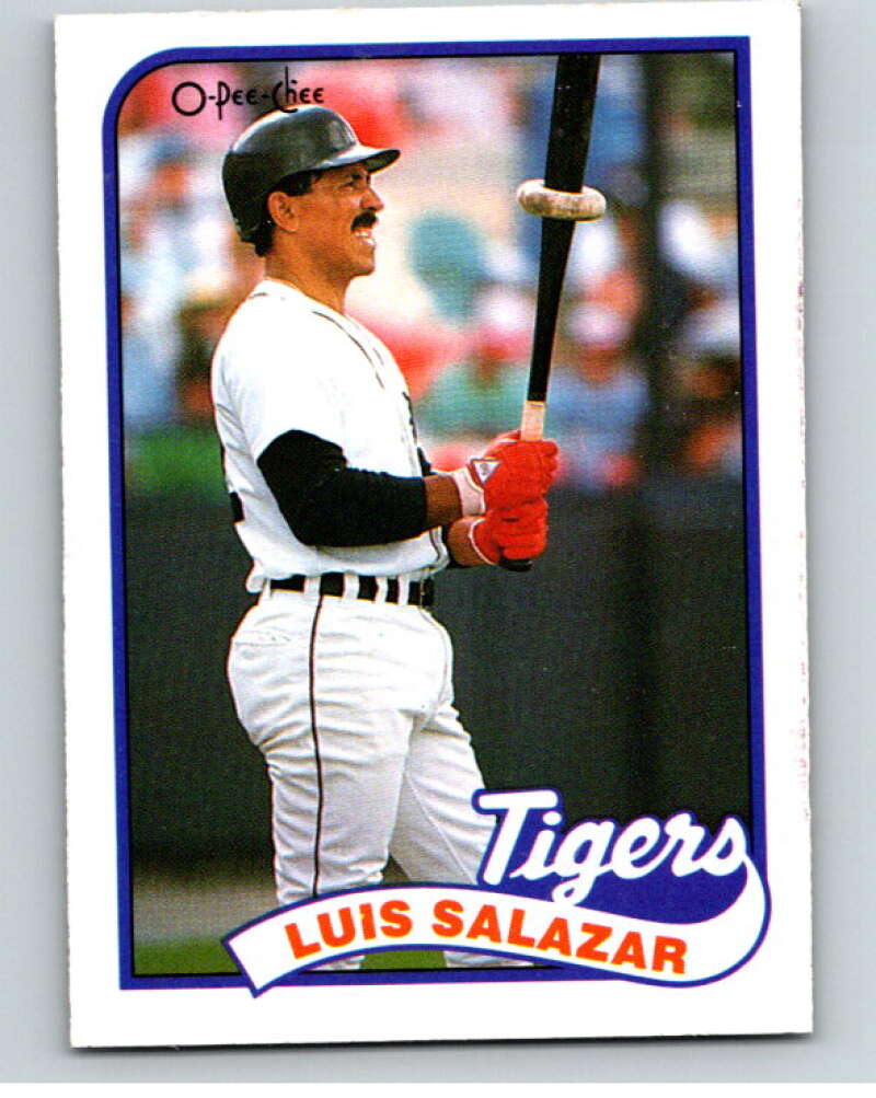 1989 O-Pee-Chee Baseball #122 Luis Salazar  Detroit Tigers  V95575 Image 1