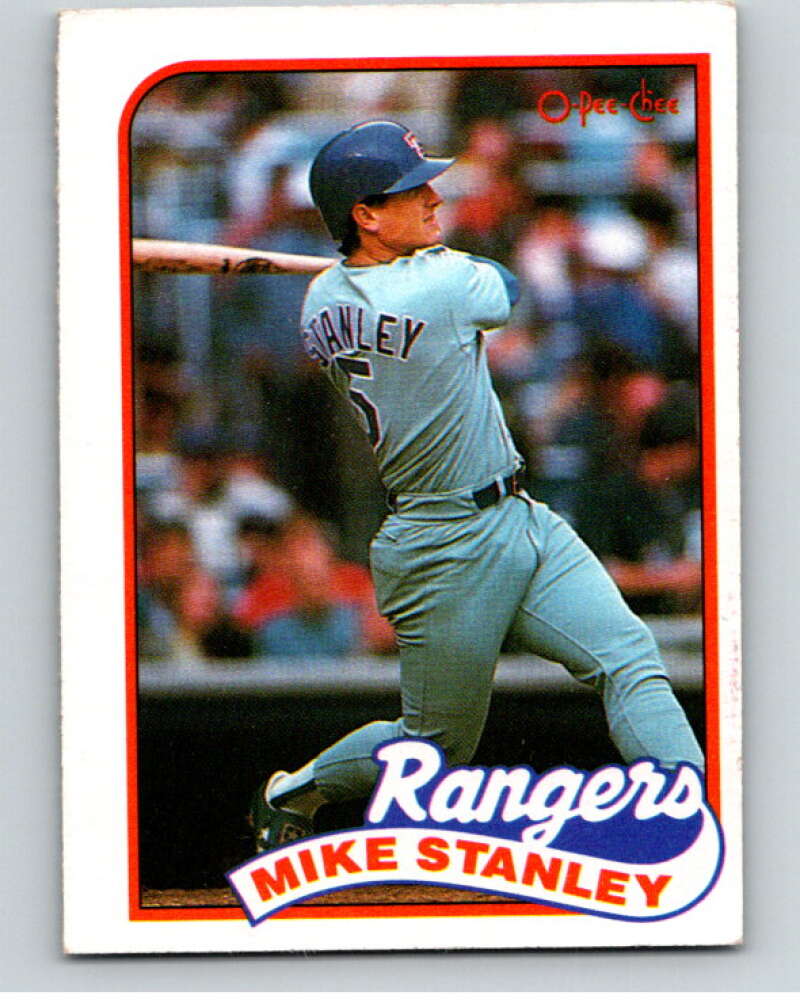 1989 O-Pee-Chee Baseball #123 Mike Stanley  Texas Rangers  V95580 Image 1