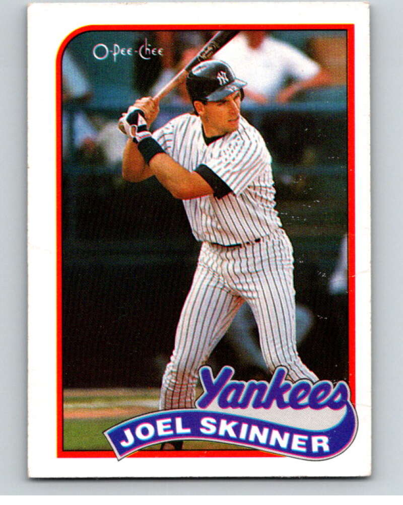 1989 O-Pee-Chee Baseball #127 Joel Skinner  New York Yankees  V95589 Image 1