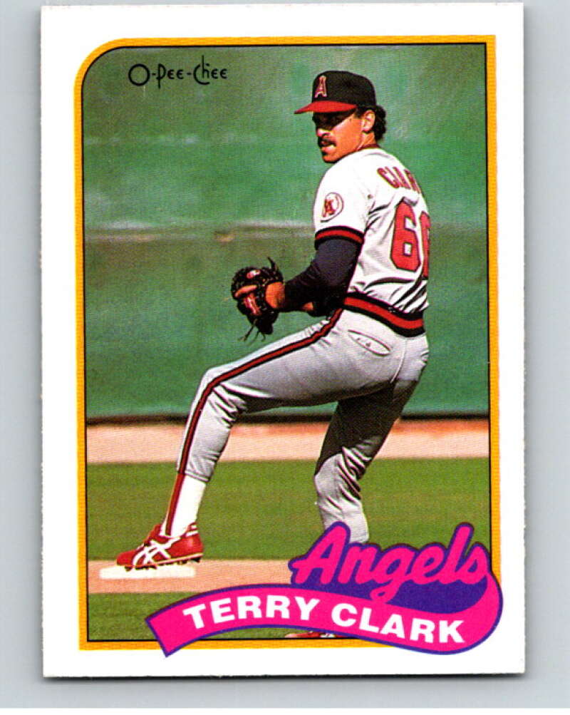 1989 O-Pee-Chee Baseball #129 Terry Clark  California Angels  V95595 Image 1