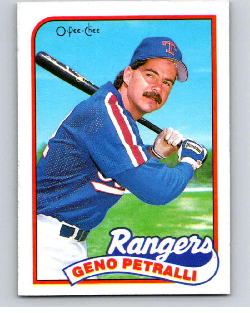 1989 O-Pee-Chee Baseball #137 Geno Petralli  Texas Rangers  V95615 Image 1