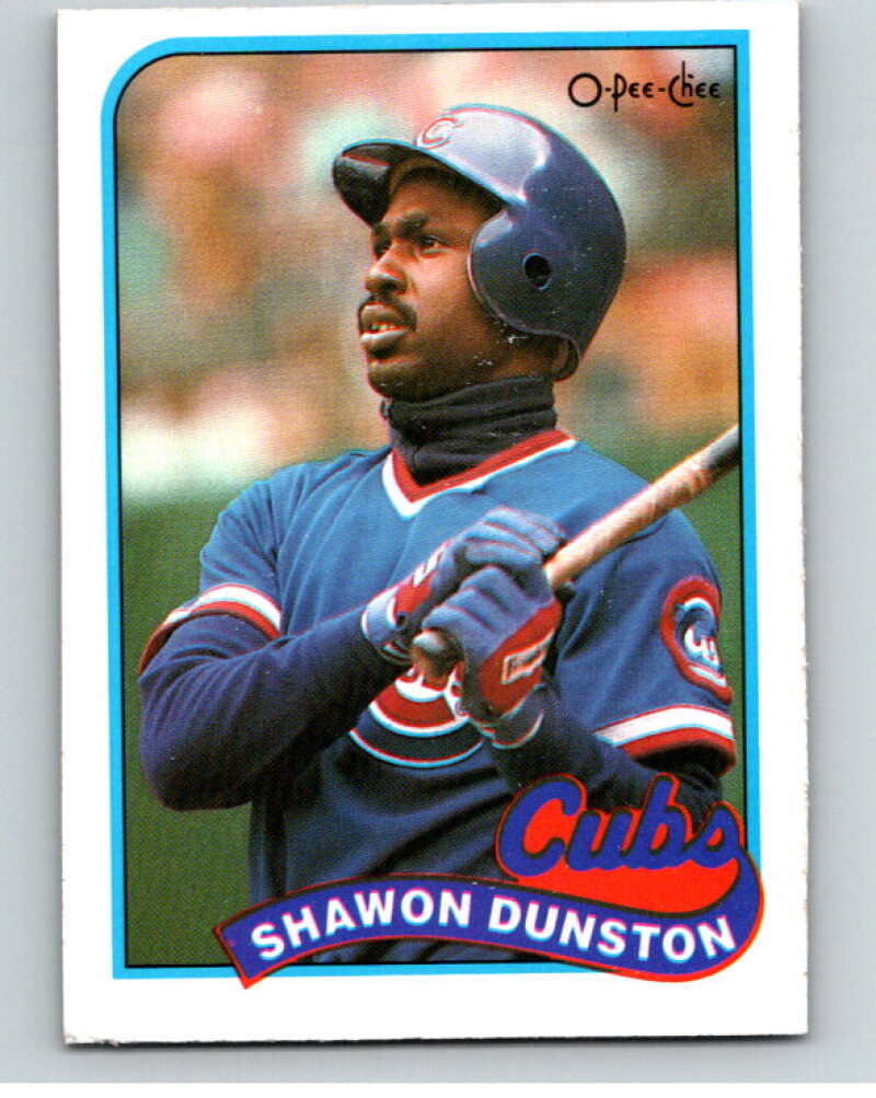 1989 O-Pee-Chee Baseball #140 Shawon Dunston  Chicago Cubs  V95624 Image 1