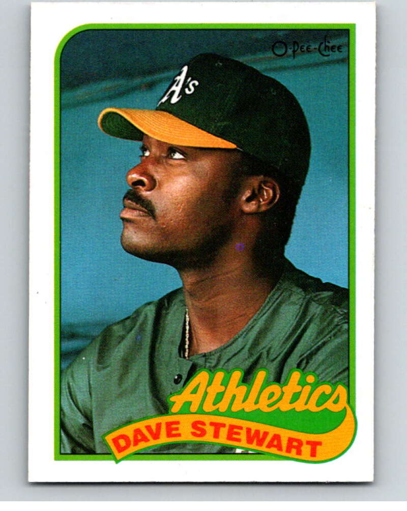 1989 O-Pee-Chee Baseball #145 Dave Stewart  Oakland Athletics  V95635 Image 1