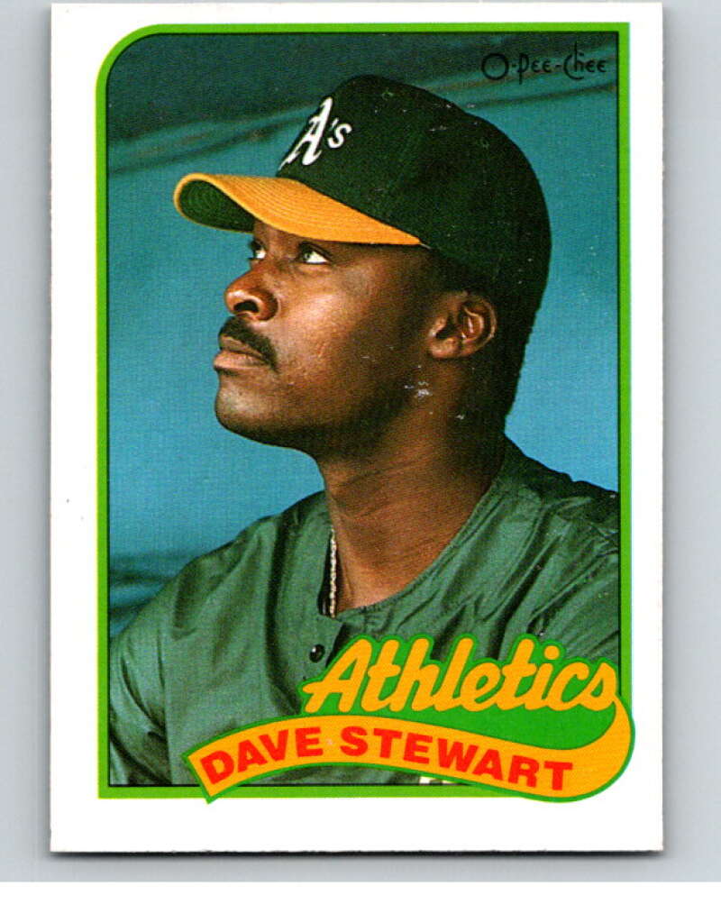 1989 O-Pee-Chee Baseball #145 Dave Stewart  Oakland Athletics  V95636 Image 1