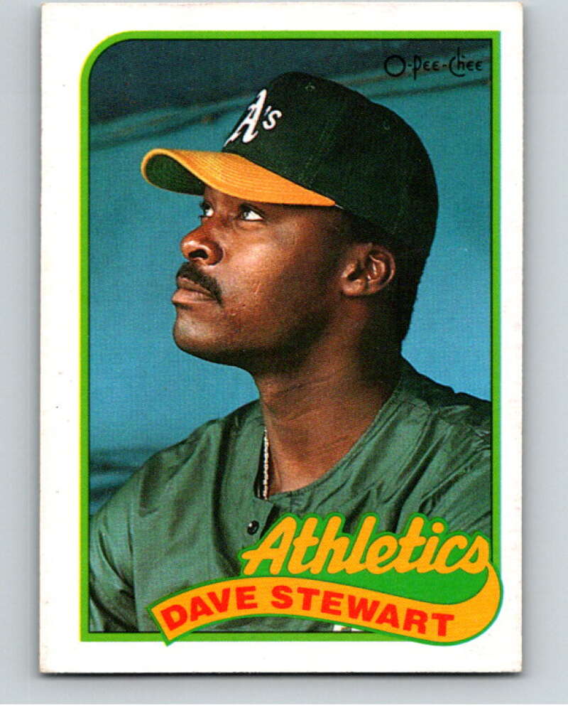 1989 O-Pee-Chee Baseball #145 Dave Stewart  Oakland Athletics  V95637 Image 1