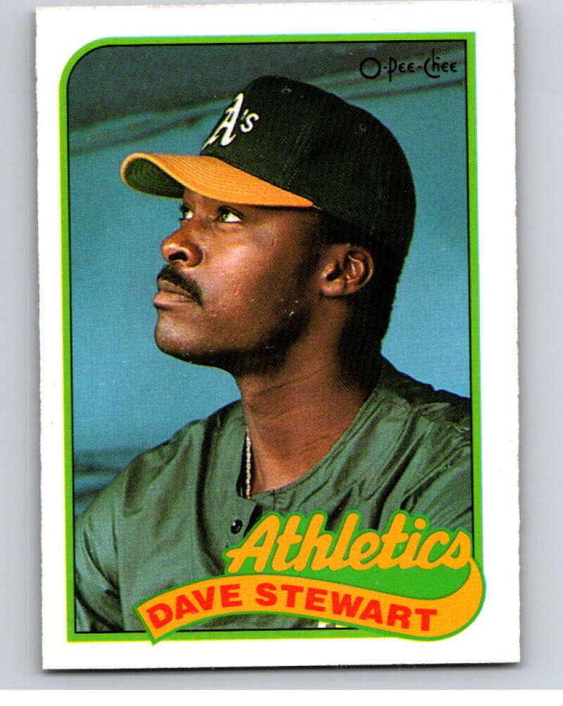 1989 O-Pee-Chee Baseball #145 Dave Stewart  Oakland Athletics  V95638 Image 1