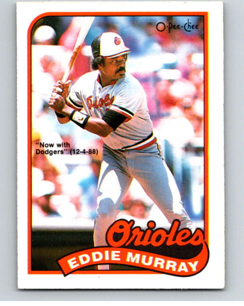 1989 O-Pee-Chee Baseball #148 Eddie Murray Dodgers/Orioles  V95642 Image 1