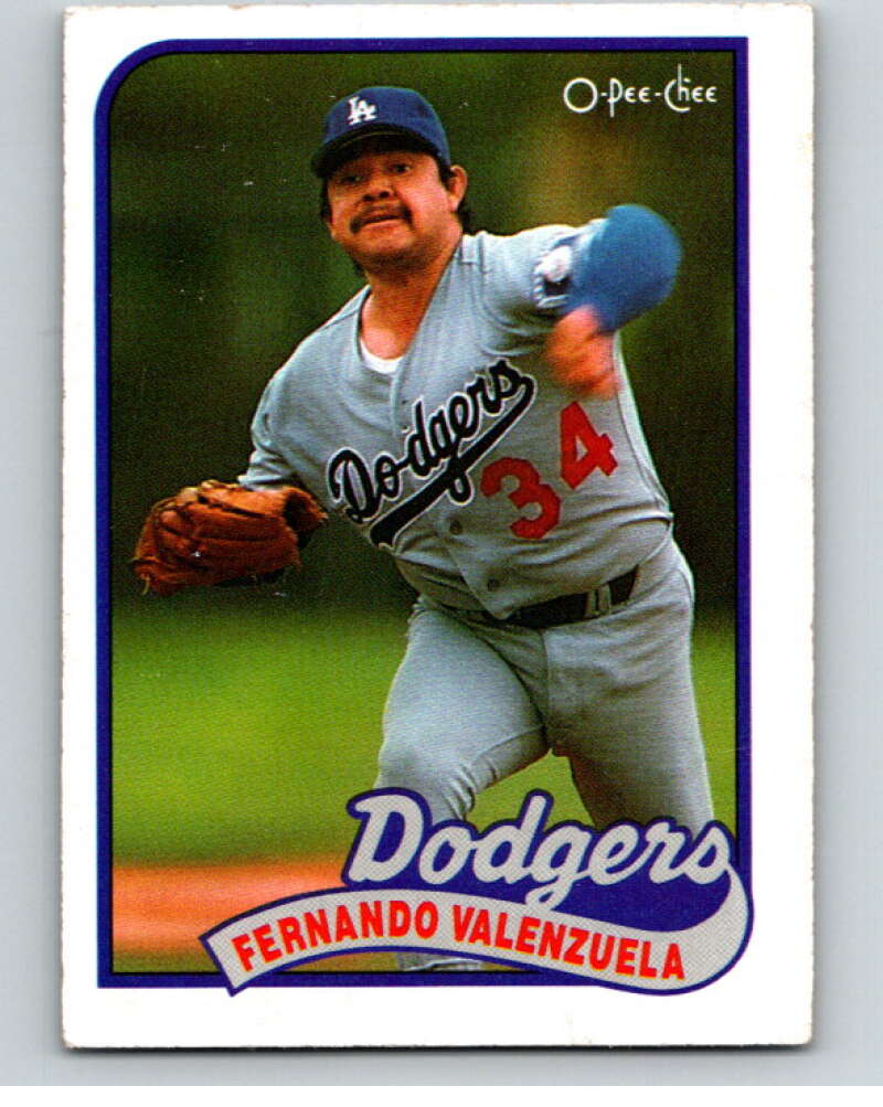 1989 O-Pee-Chee Baseball #150 Fernando Valenzuela Dodgers  V95647 Image 1