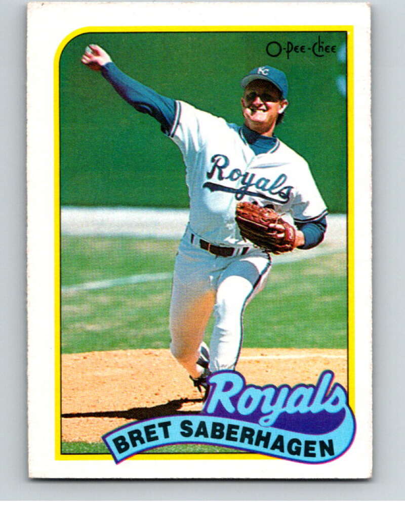 1989 O-Pee-Chee Baseball #157 Bret Saberhagen  Kansas City Royals  V95657 Image 1