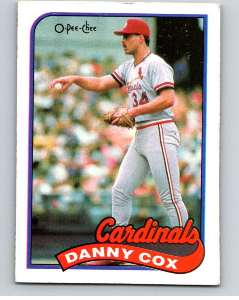1989 O-Pee-Chee Baseball #158 Danny Cox  St. Louis Cardinals  V95659 Image 1