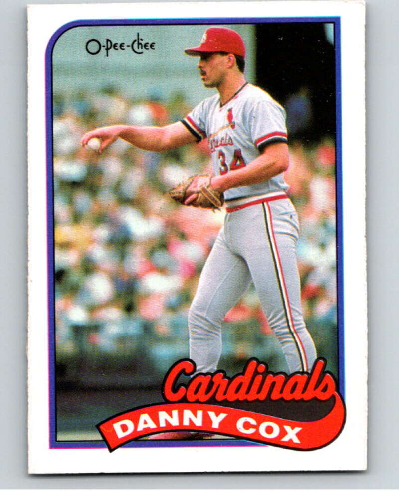 1989 O-Pee-Chee Baseball #158 Danny Cox  St. Louis Cardinals  V95660 Image 1
