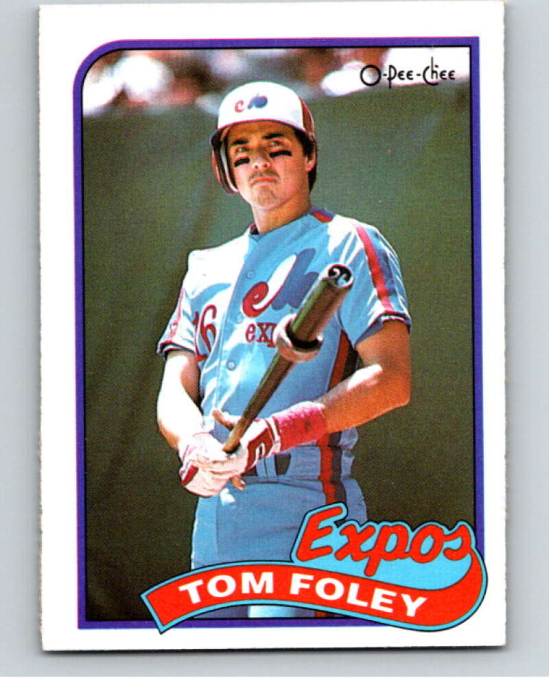 1989 O-Pee-Chee Baseball #159 Tom Foley  Montreal Expos  V95662 Image 1