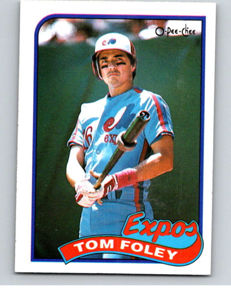 1989 O-Pee-Chee Baseball #159 Tom Foley  Montreal Expos  V95663 Image 1
