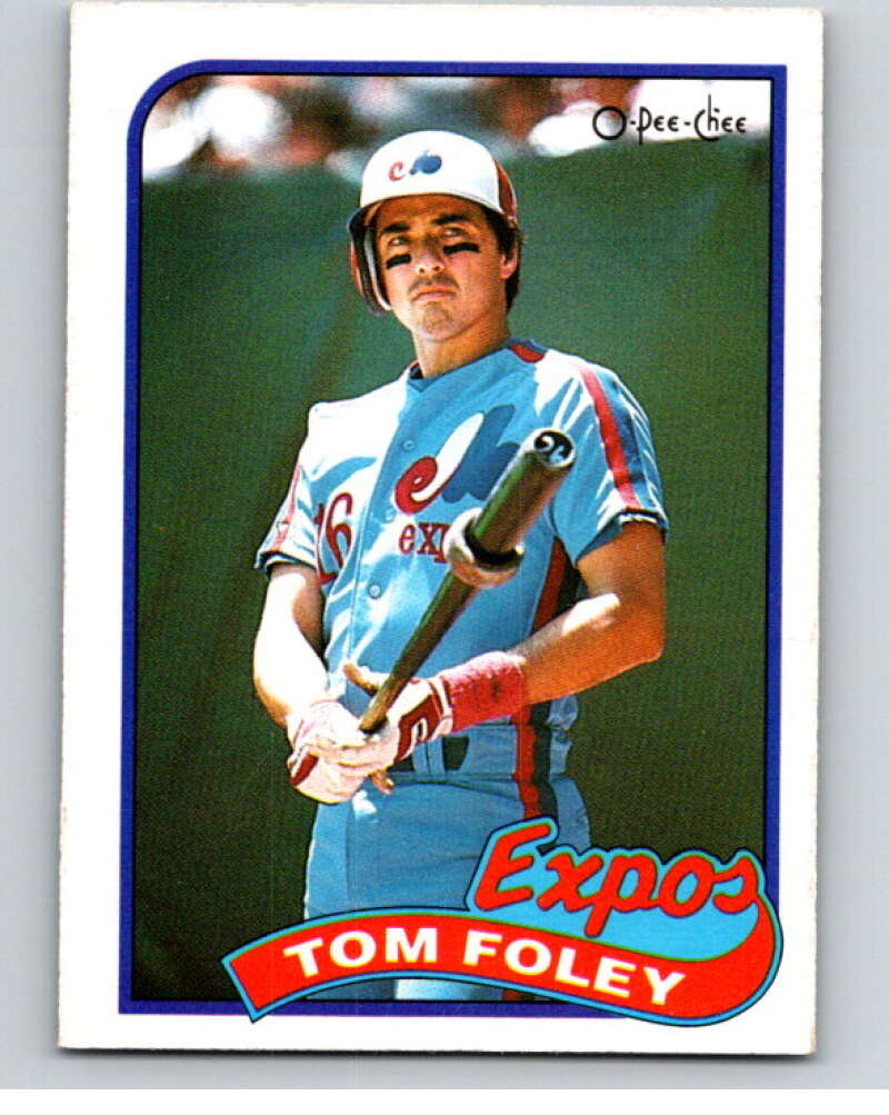 1989 O-Pee-Chee Baseball #159 Tom Foley  Montreal Expos  V95664 Image 1