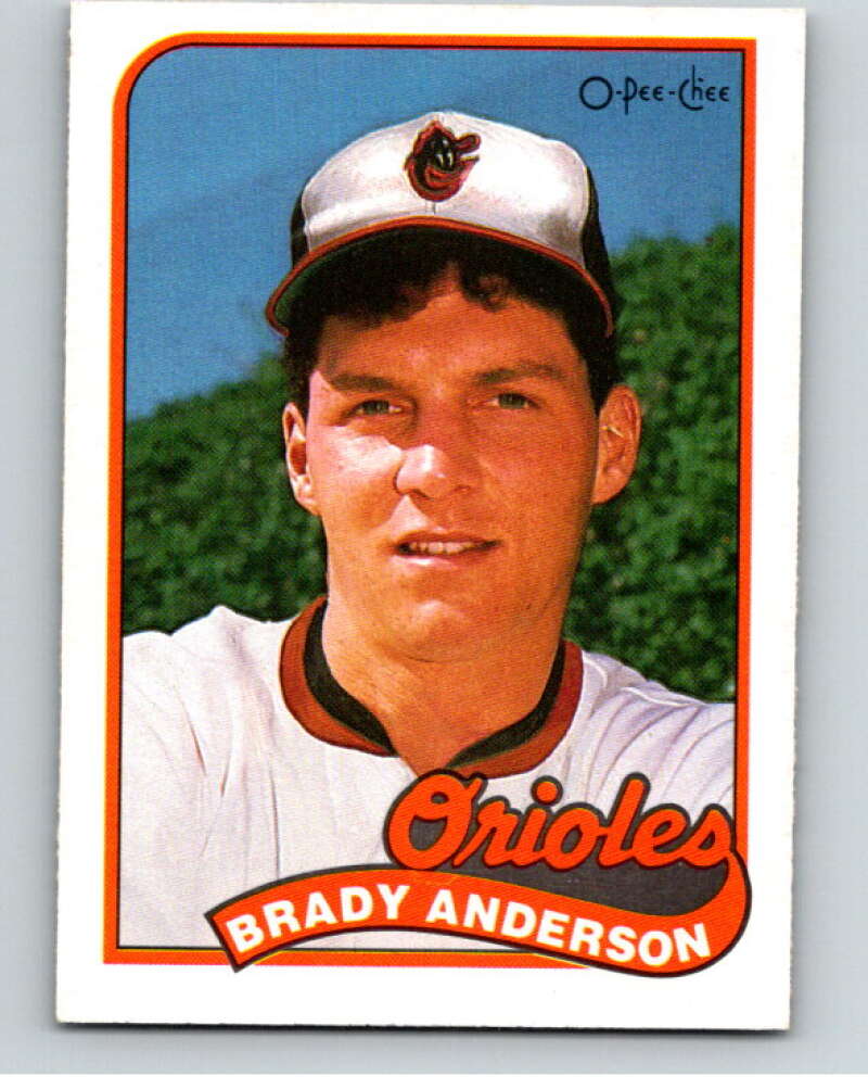 1989 O-Pee-Chee Baseball #161 Brady Anderson  Baltimore Orioles  V95668 Image 1