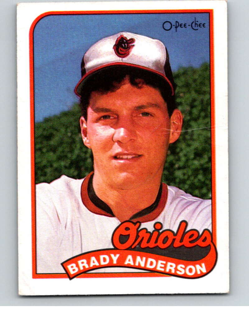 1989 O-Pee-Chee Baseball #161 Brady Anderson  Baltimore Orioles  V95669 Image 1