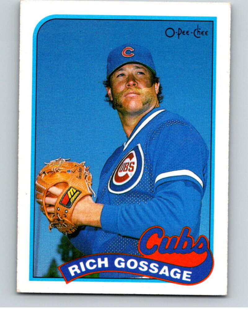1989 O-Pee-Chee Baseball #162 Rich Gossage  Chicago Cubs  V95671 Image 1