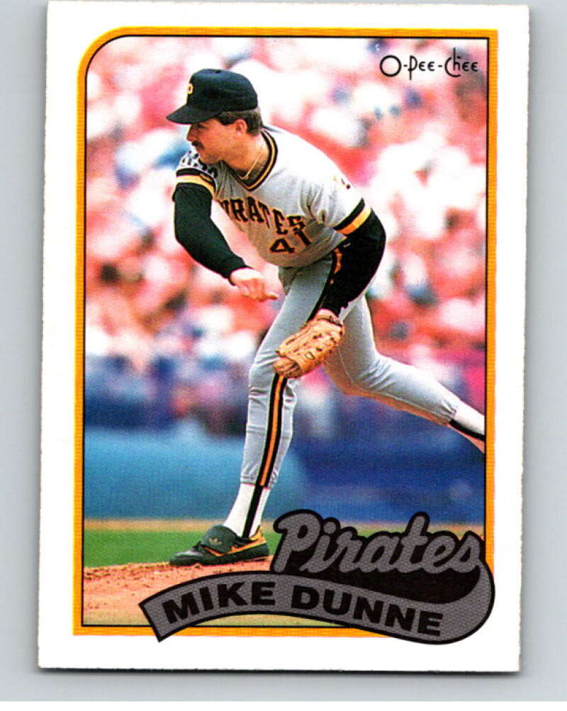 1989 O-Pee-Chee Baseball #165 Mike Dunne  Pittsburgh Pirates  V95678 Image 1