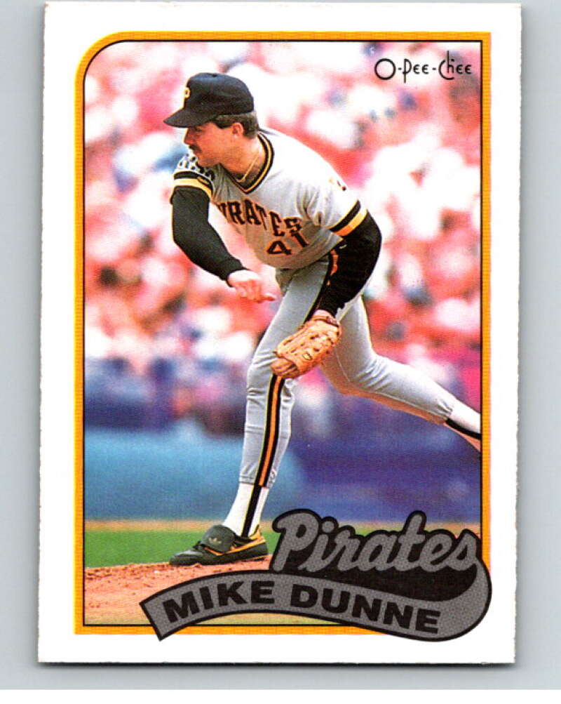 1989 O-Pee-Chee Baseball #165 Mike Dunne  Pittsburgh Pirates  V95679 Image 1