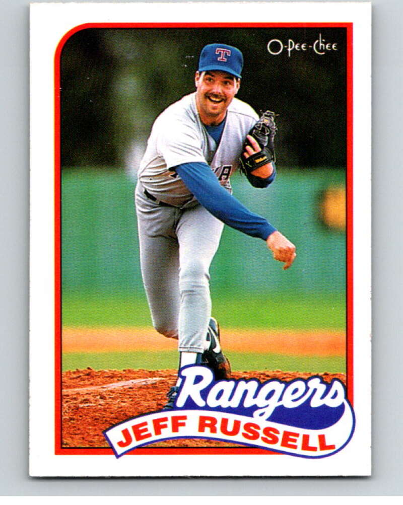 1989 O-Pee-Chee Baseball #166 Jeff Russell  Texas Rangers  V95680 Image 1