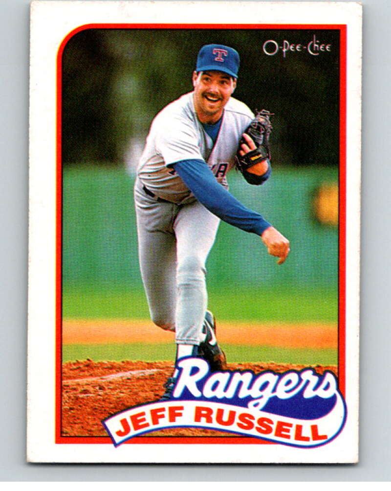 1989 O-Pee-Chee Baseball #166 Jeff Russell  Texas Rangers  V95682 Image 1