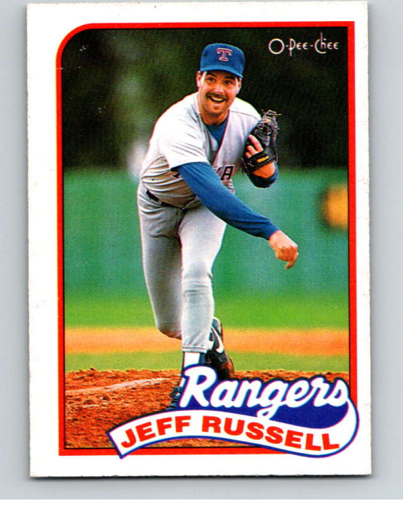 1989 O-Pee-Chee Baseball #166 Jeff Russell  Texas Rangers  V95683 Image 1