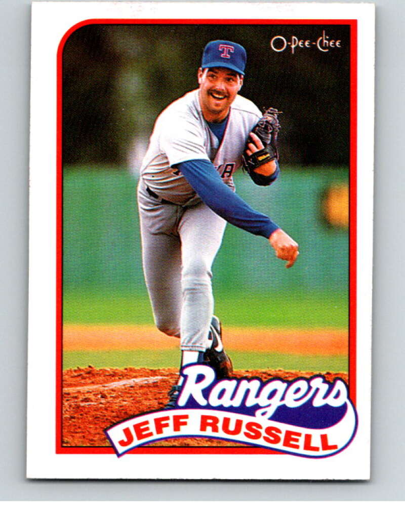 1989 O-Pee-Chee Baseball #166 Jeff Russell  Texas Rangers  V95684 Image 1