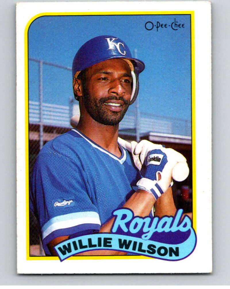 1989 O-Pee-Chee Baseball #168 Willie Wilson  Kansas City Royals  V95686 Image 1