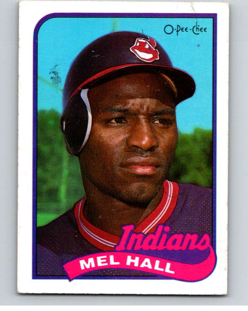 1989 O-Pee-Chee Baseball #173 Mel Hall  Cleveland Indians  V95695 Image 1