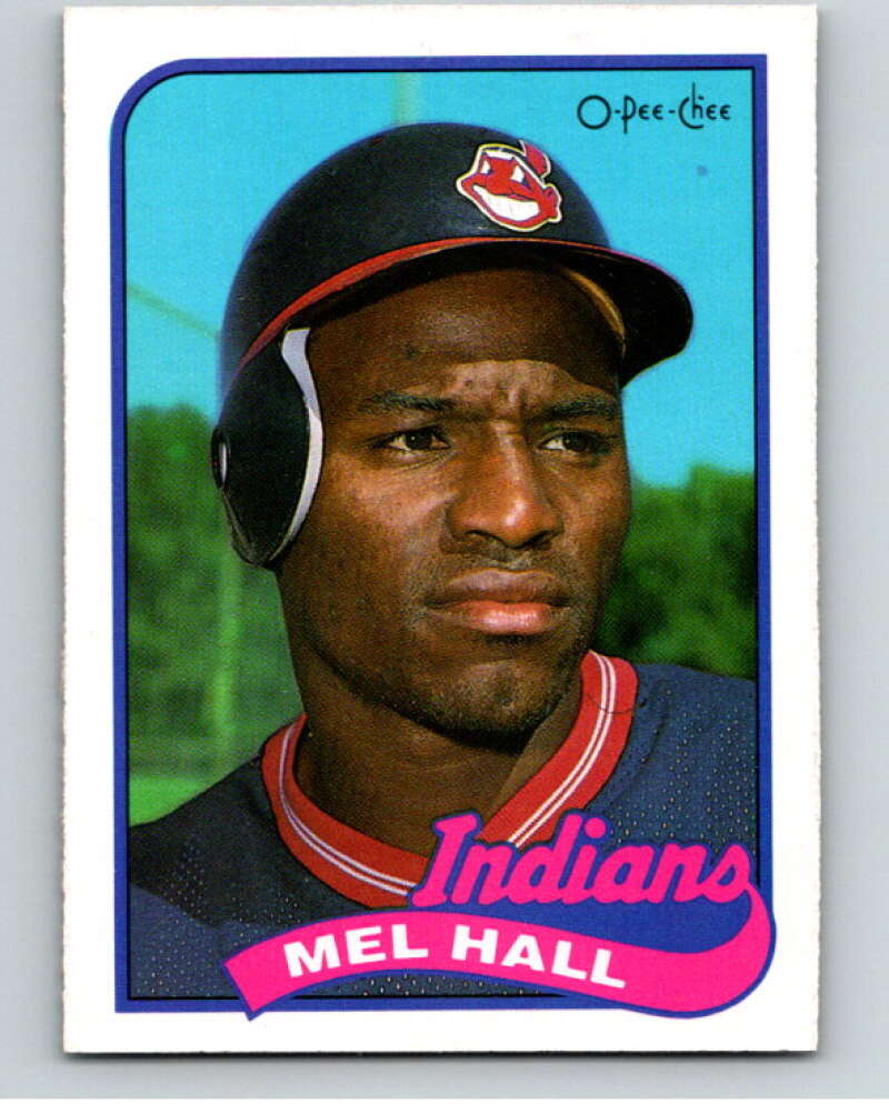 1989 O-Pee-Chee Baseball #173 Mel Hall  Cleveland Indians  V95696 Image 1