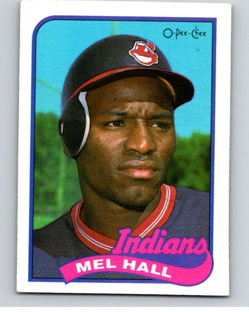 1989 O-Pee-Chee Baseball #173 Mel Hall  Cleveland Indians  V95697 Image 1