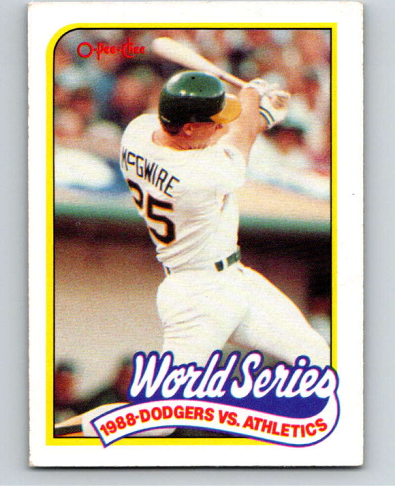 1989 O-Pee-Chee Baseball #174 Mark McGwire  Oakland Athletics  V95698 Image 1