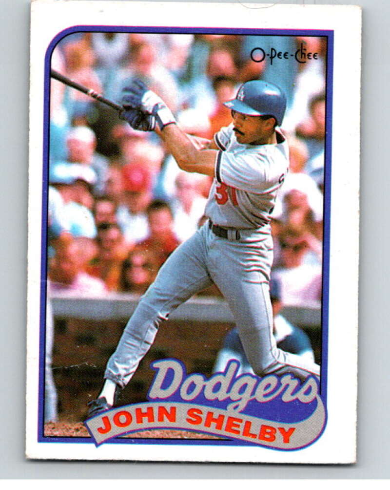 1989 O-Pee-Chee Baseball #175 John Shelby  Los Angeles Dodgers  V95703 Image 1