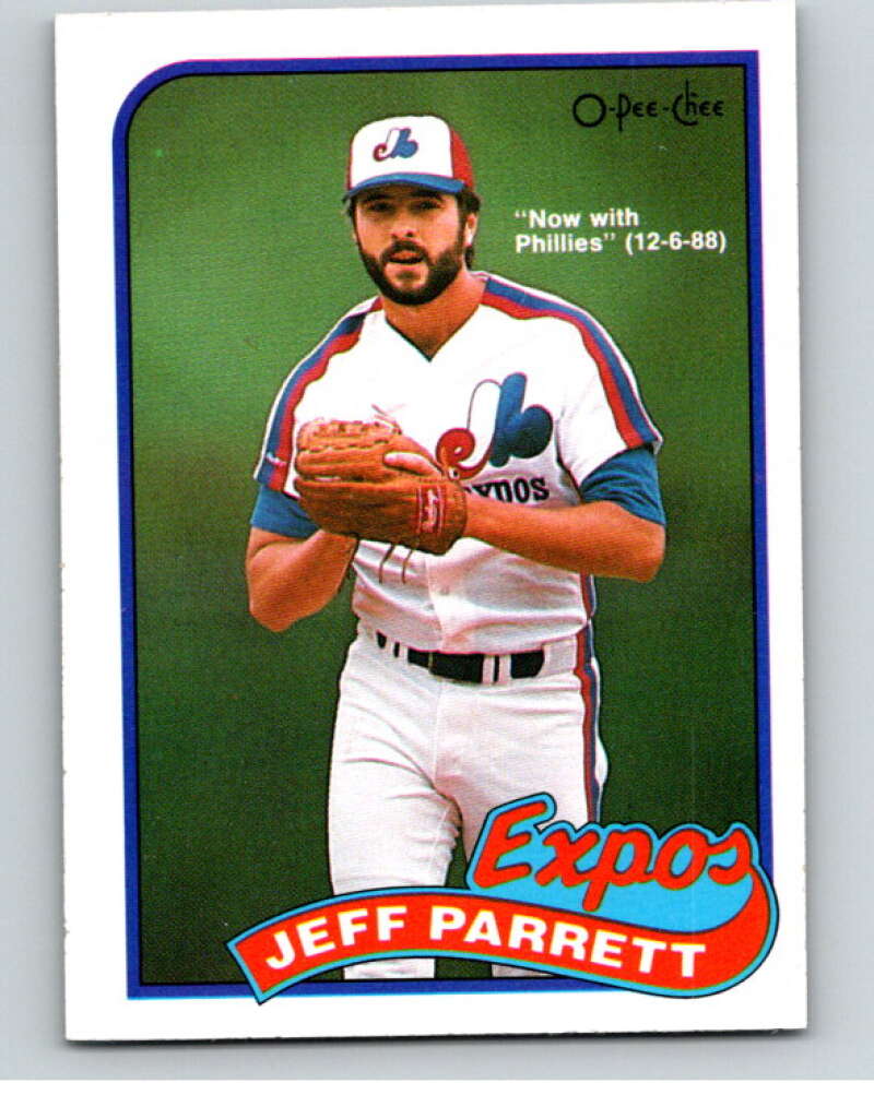 1989 O-Pee-Chee Baseball #176 Jeff Parrett Phillies/Expos  V95705 Image 1