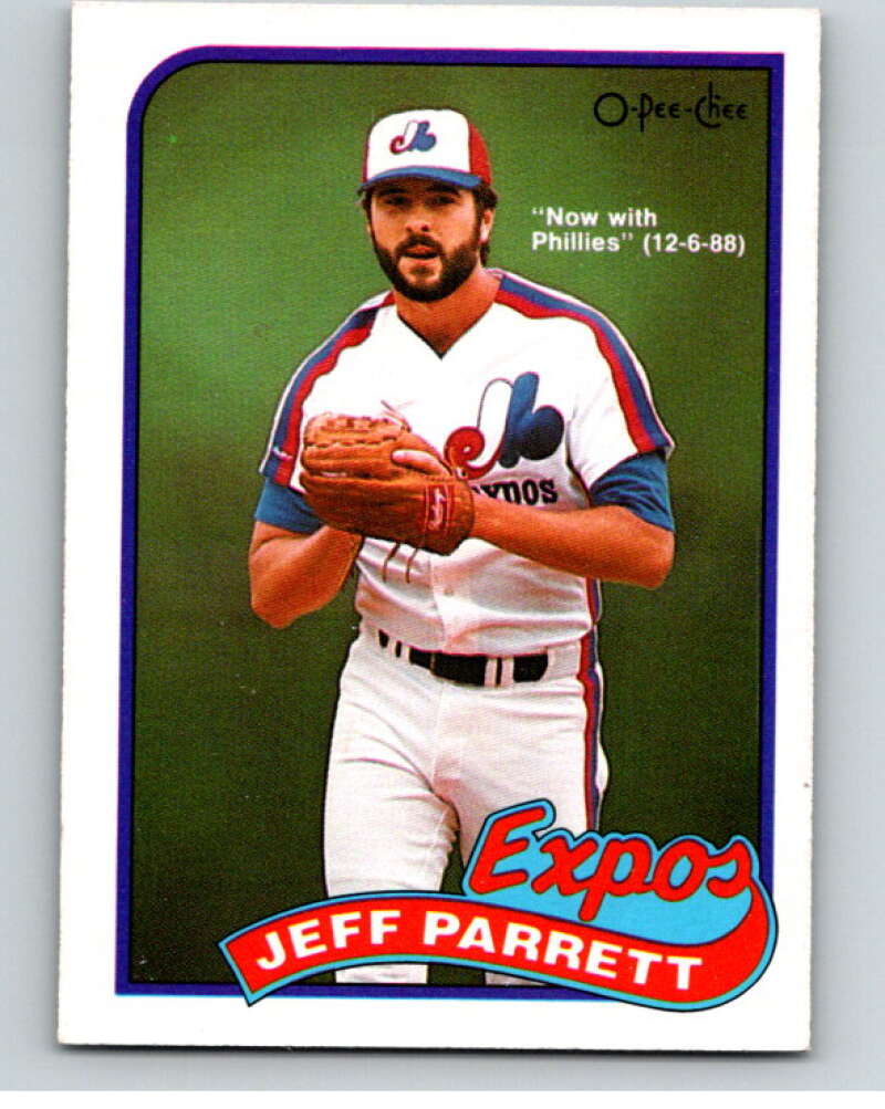 1989 O-Pee-Chee Baseball #176 Jeff Parrett Phillies/Expos  V95706 Image 1