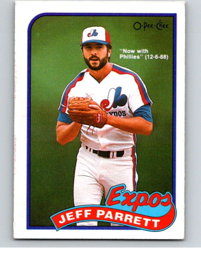 1989 O-Pee-Chee Baseball #176 Jeff Parrett Phillies/Expos  V95707 Image 1