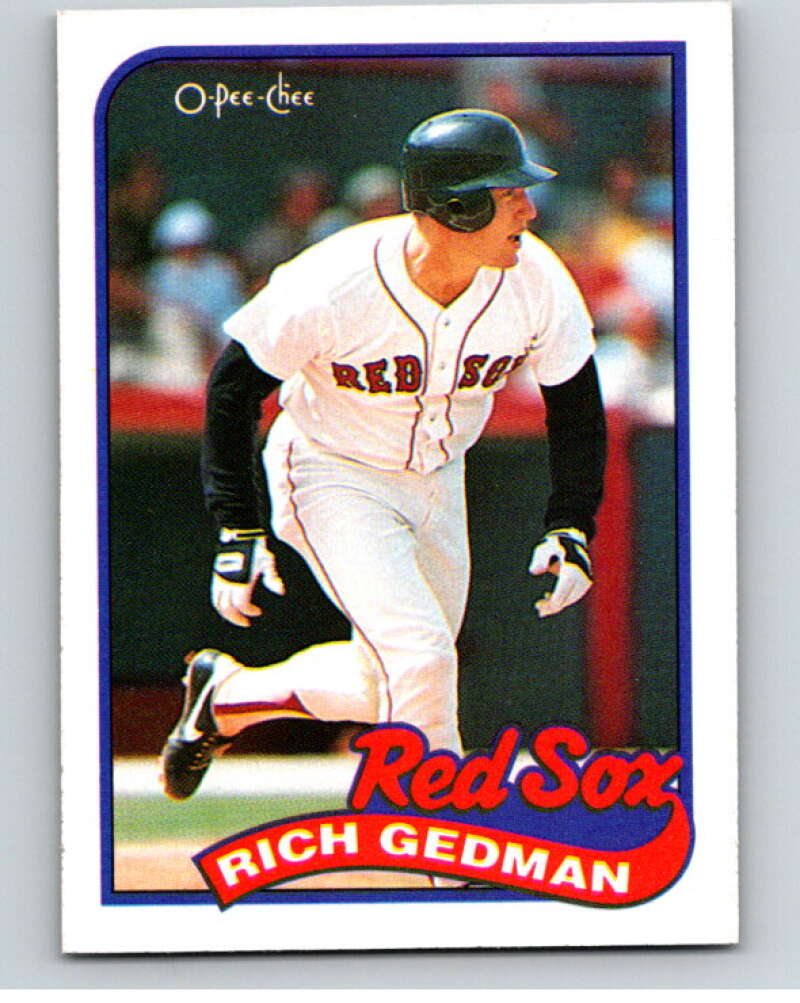 1989 O-Pee-Chee Baseball #178 Rich Gedman  Boston Red Sox  V95710 Image 1