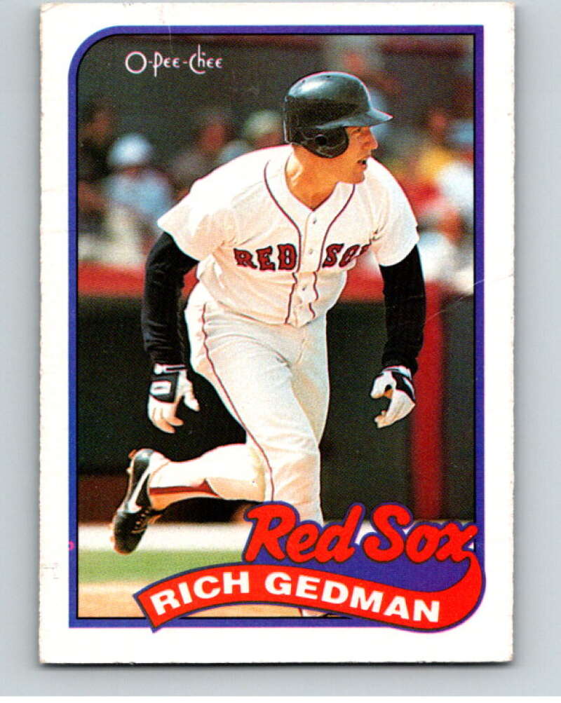 1989 O-Pee-Chee Baseball #178 Rich Gedman  Boston Red Sox  V95711 Image 1