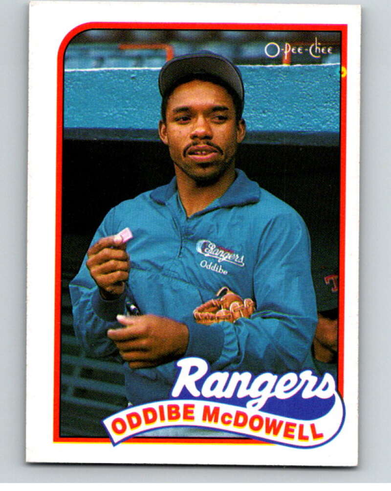 1989 O-Pee-Chee Baseball #183 Oddibe McDowell  Texas Rangers  V95722 Image 1