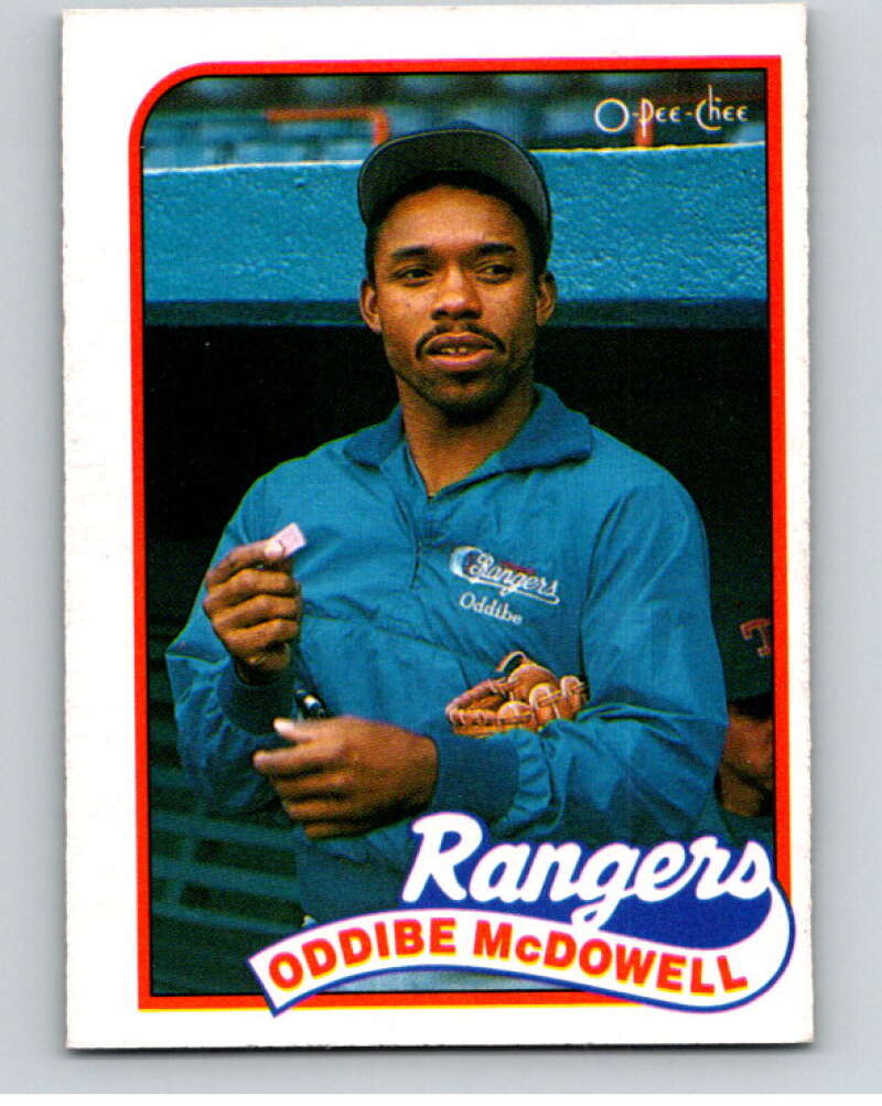 1989 O-Pee-Chee Baseball #183 Oddibe McDowell  Texas Rangers  V95723 Image 1
